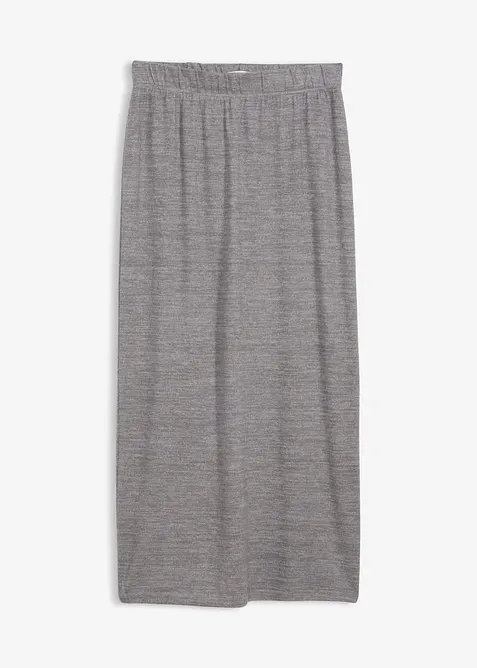 Gonna in felpa effetto maglia, bonprix