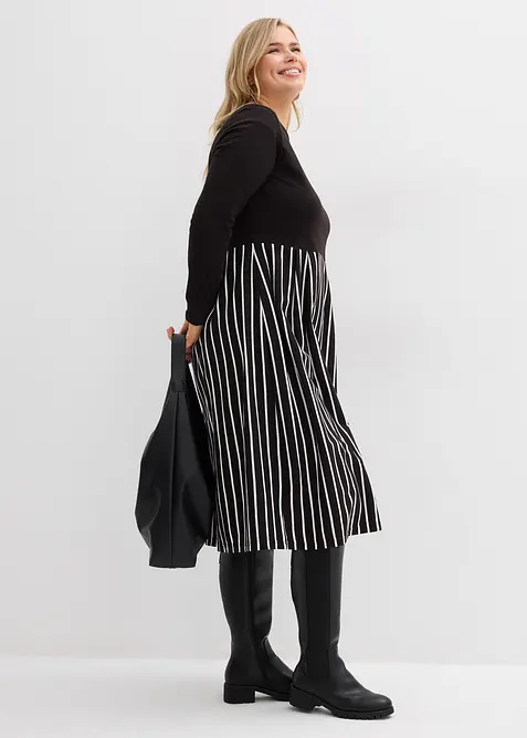 Abito midi in jersey di cotone, bonprix