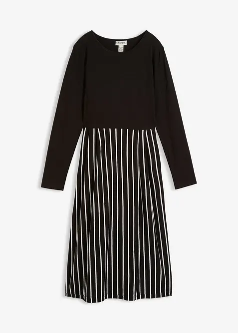 Abito midi in jersey di cotone, bonprix