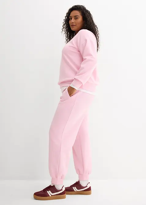 Pantaloni da jogging in morbido tessuto effetto neoprene, bonprix