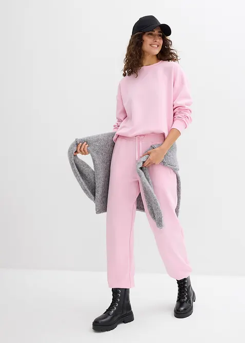 Pantaloni da jogging in morbido tessuto effetto neoprene, bonprix