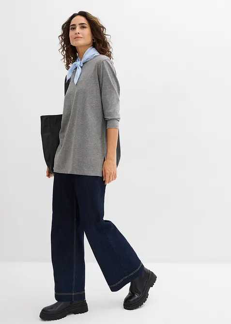 Maglia lunga in puro cotone biologico, bonprix