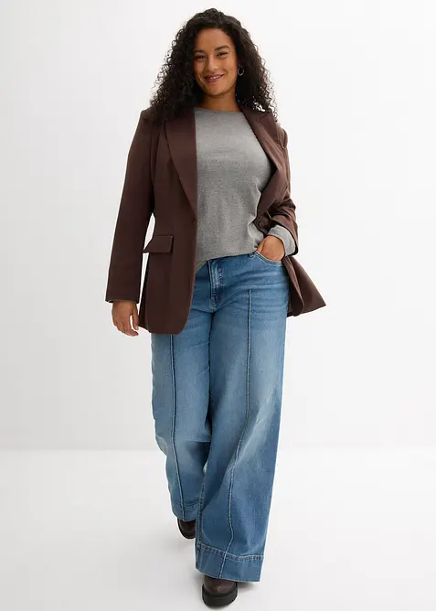 Maglia lunga in puro cotone biologico, bonprix