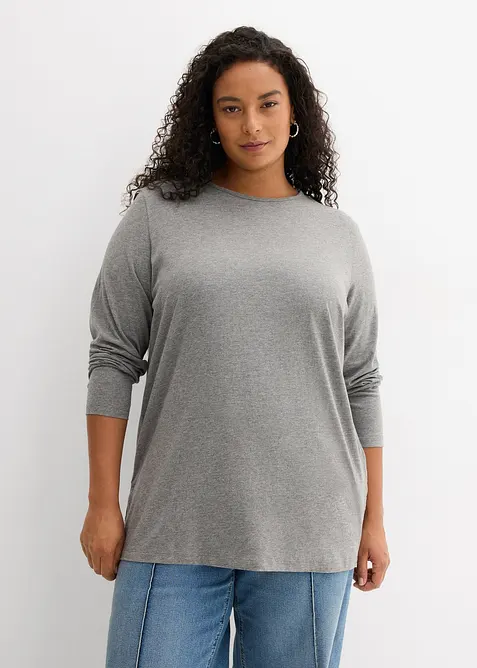 Maglia lunga in puro cotone biologico, bonprix
