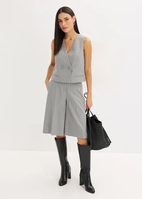 Gilet gessato in stile sartoriale, bonprix