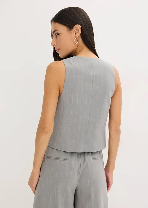 Gilet gessato in stile sartoriale, bonprix