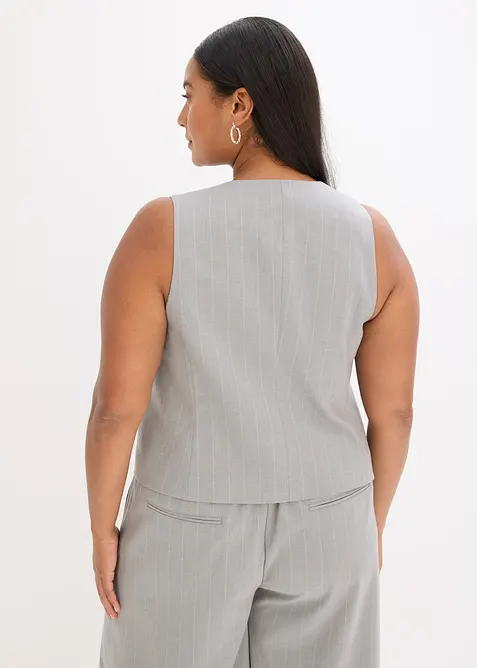 Gilet gessato in stile sartoriale, bonprix