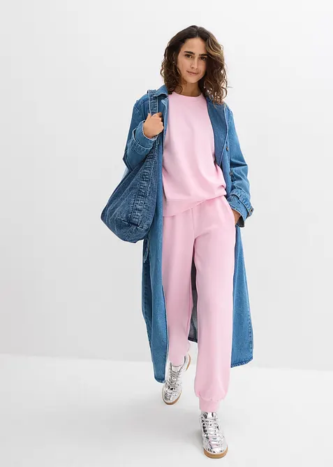 Felpa in morbido tessuto effetto neoprene, bonprix