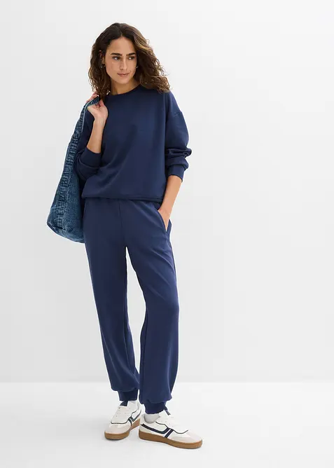 Felpa in morbido tessuto effetto neoprene, bonprix