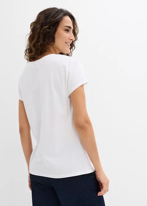 T-shirt in puro cotone biologico (pacco da 2), bonprix