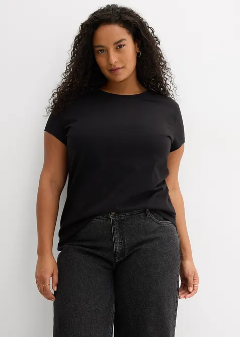 T-shirt in puro cotone biologico (pacco da 2), bonprix