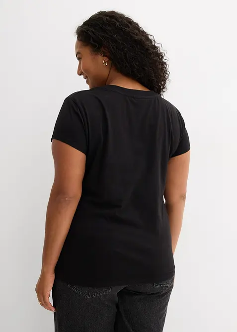 T-shirt in puro cotone biologico (pacco da 2), bonprix