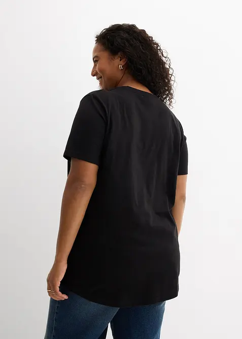 Maglia lunga in puro cotone (pacco da 2), bonprix
