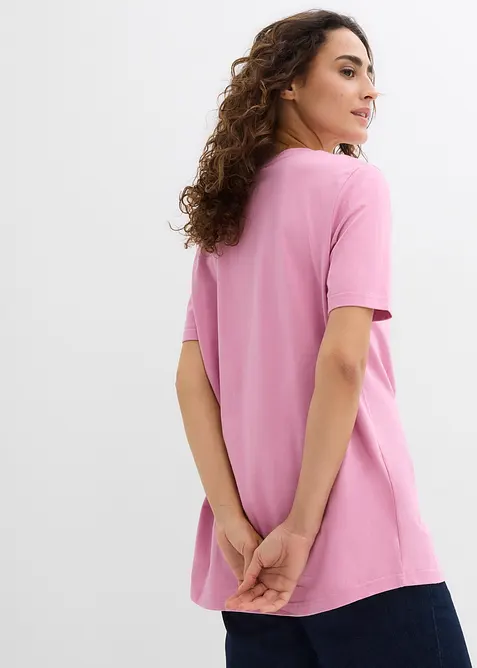 Maglia lunga in puro cotone biologico (pacco da 2), bonprix