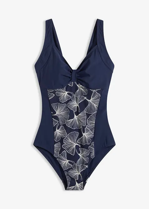 Costume intero con effetto modellante leggero e inserto stampato, bonprix