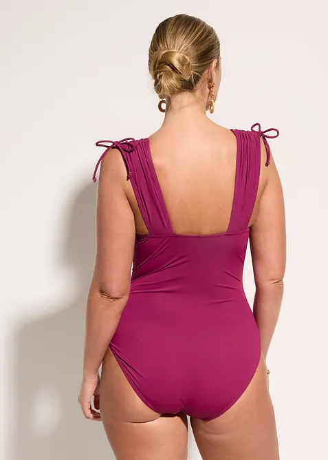 Costume intero con spalline larghe ed effetto modellante leggero, bonprix