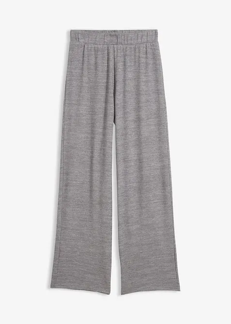Pantaloni in jersey effetto maglia, bonprix