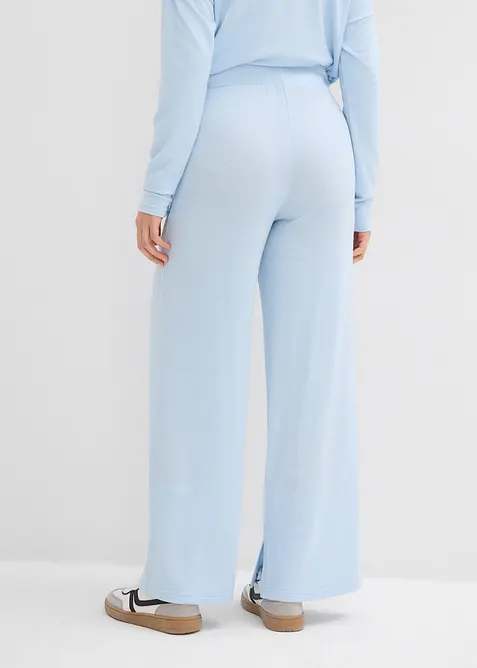 Pantaloni in jersey effetto maglia, bonprix