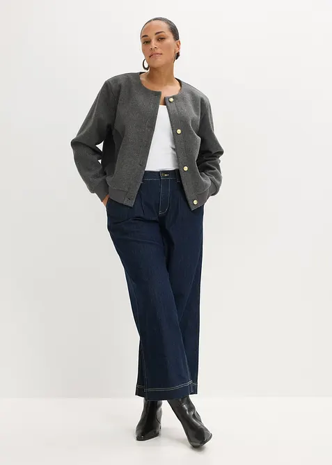 Bomber in boucl&eacute; morbido, bonprix