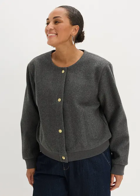 Bomber in boucl&eacute; morbido, bonprix