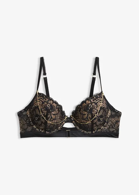 Reggiseno con coppe preformate e catenella rimovibile, bonprix