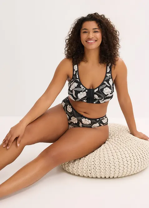 Reggiseno senza ferretto con chiusura anteriore e cotone biologico (pacco da 2), bonprix