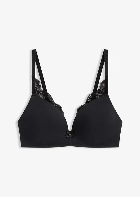 Reggiseno senza ferretto con coppe preformate e cotone, bonprix