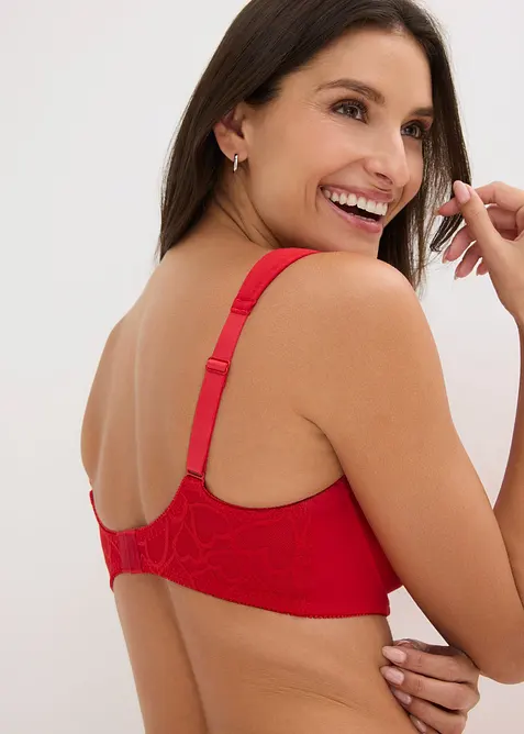 Reggiseno con coppe preformate, ferretto e pizzo (pacco da 2), bonprix