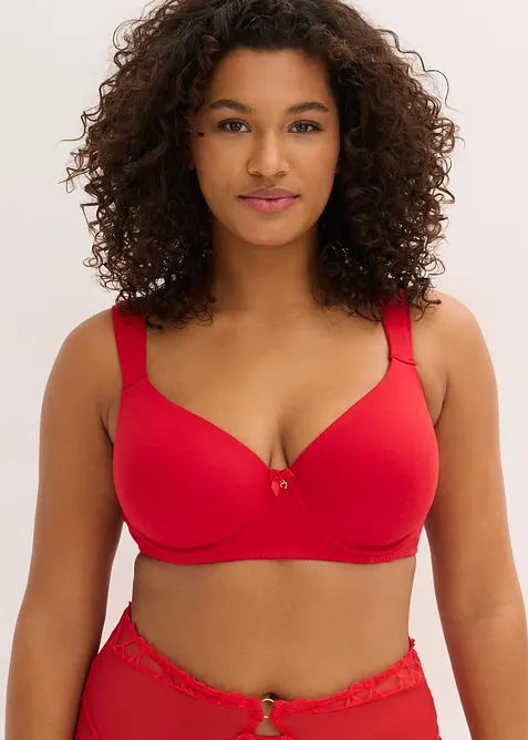Reggiseno con coppe preformate, ferretto e pizzo (pacco da 2), bonprix