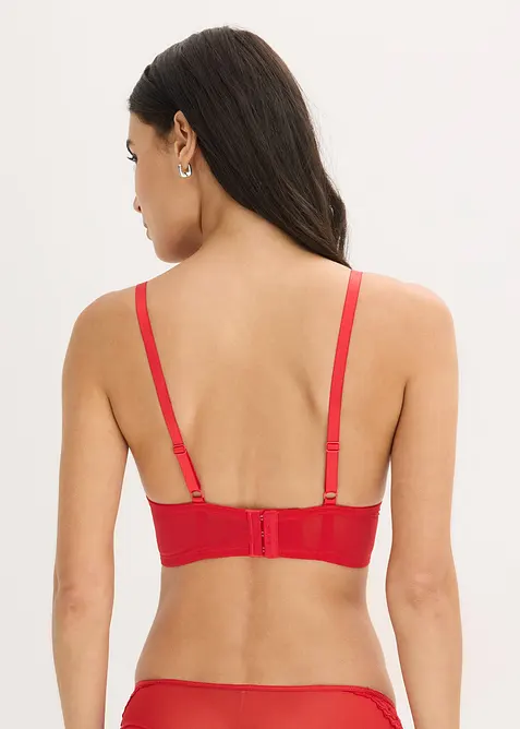 Reggiseno lungo con ricami, bonprix