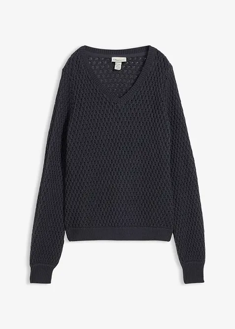 Maglione in misto cotone, bonprix