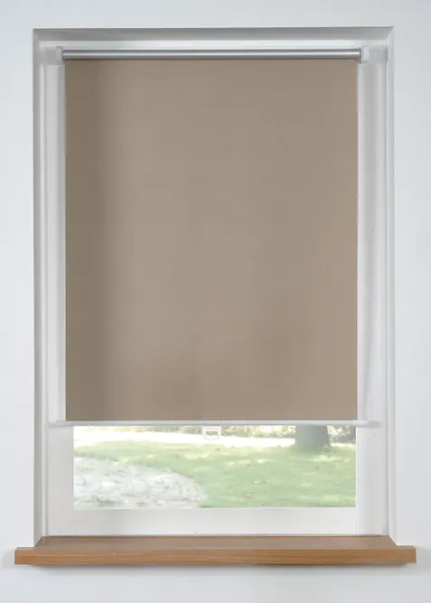 Tenda a rullo oscurante in tinta unita senza catenella, bonprix