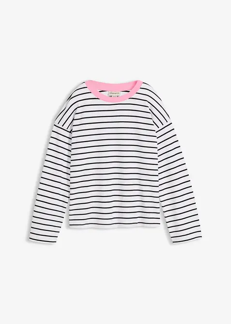 Maglia a maniche lunghe in puro cotone biologico, bonprix