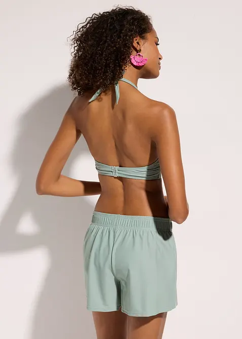 Bikini con slip e pantaloncini (set 3 pezzi) in poliammide riciclata, bonprix