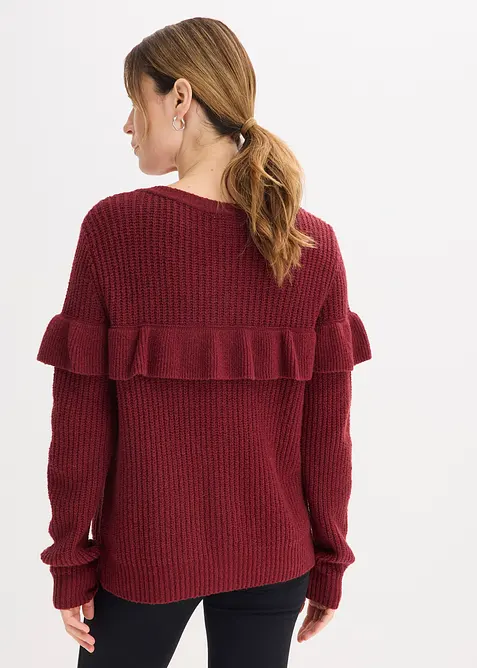 Cardigan in filato fine di misto cotone, bonprix