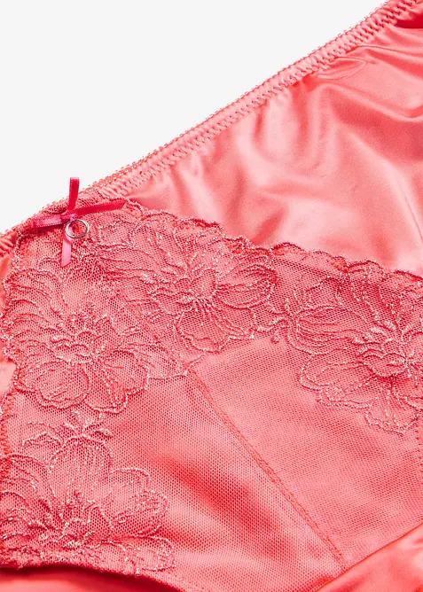 Slip alto con ricamo floreale glitterato, bonprix