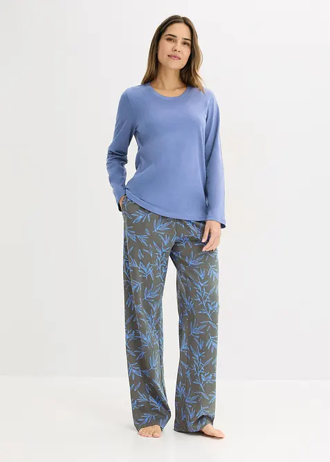 Pigiama in puro cotone (set 3 pezzi), bonprix