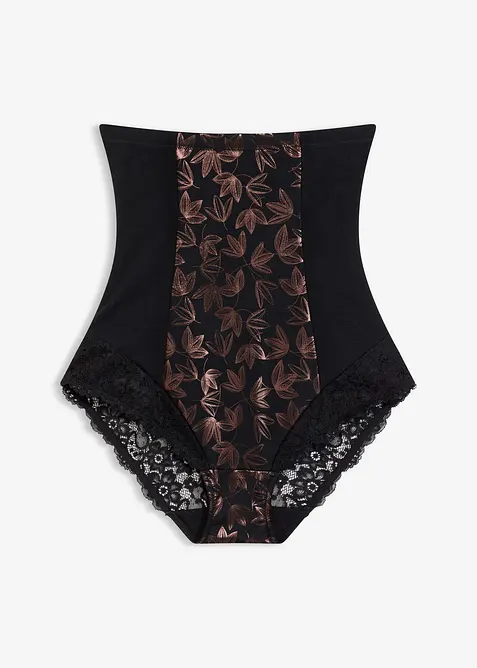 Slip contenitivo a vita alta con effetto modellante forte e leggermente lucente, bonprix