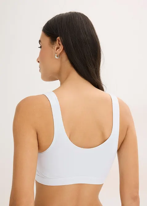 Reggiseno bustier con cotone biologico (pacco da 3), bonprix