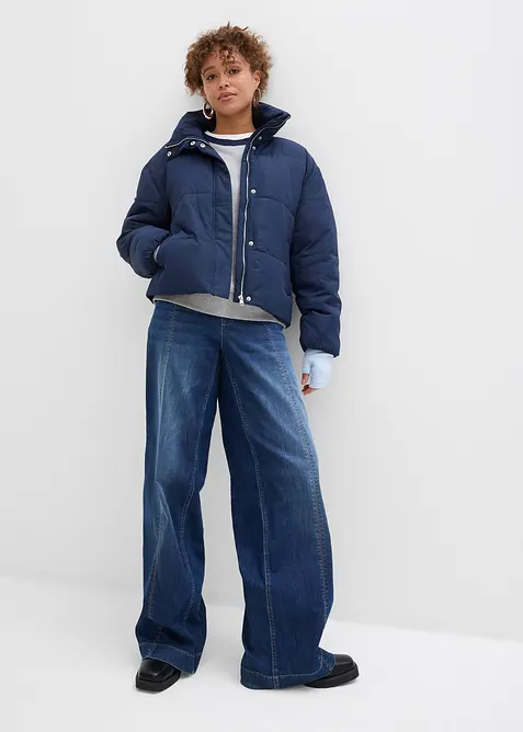 Giacca trapuntata con collo dritto, bonprix