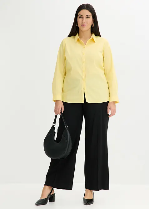 Camicia elasticizzata a maniche lunghe, bonprix