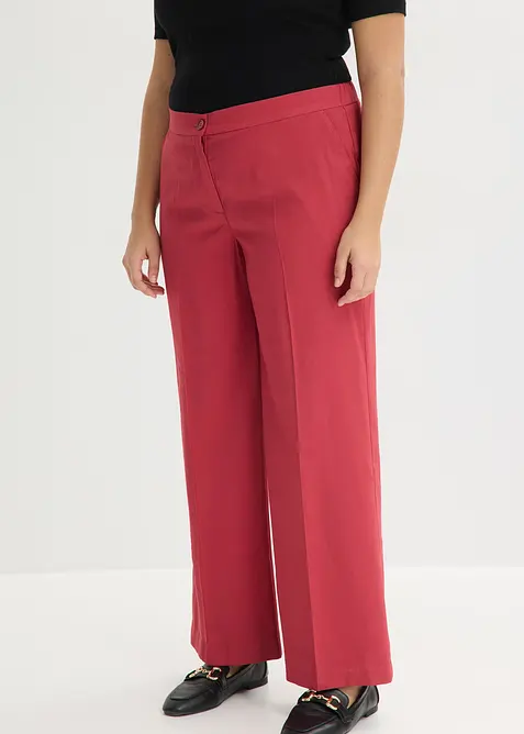 Pantaloni larghi leggeri con viscosa, bonprix