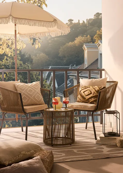 Tavolo e poltrone da giardino (set giardino 3 pezzi), bonprix