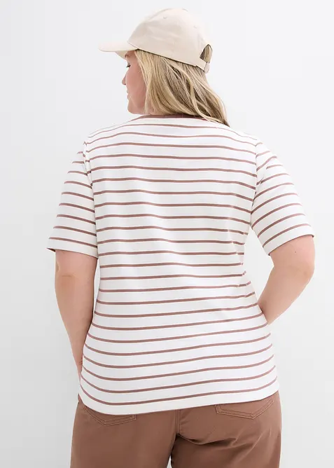 T-shirt in puro cotone biologico pesante, bonprix