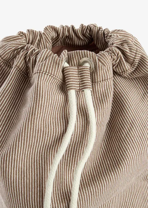 Zaino in tela a righe, bonprix