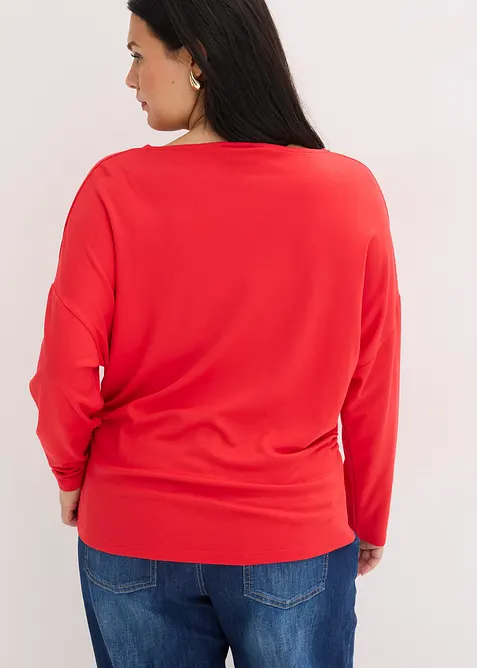 Maglia a maniche lunghe in punto di Roma comodo, bonprix