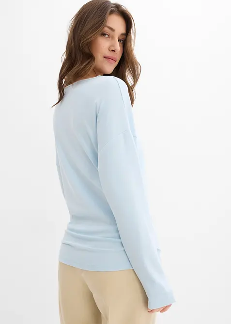 Maglia a maniche lunghe in punto di Roma comodo, bonprix