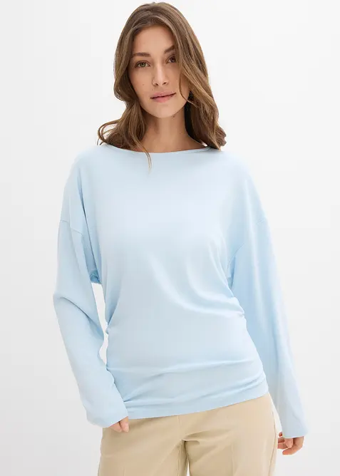 Maglia a maniche lunghe in punto di Roma comodo, bonprix