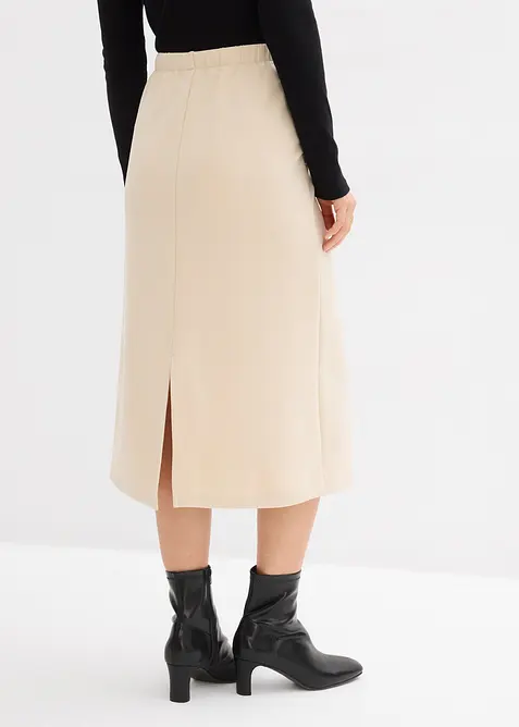 Gonna midi effetto neoprene, bonprix