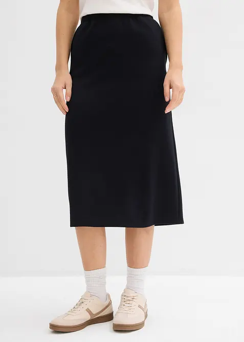 Gonna midi effetto neoprene, bonprix